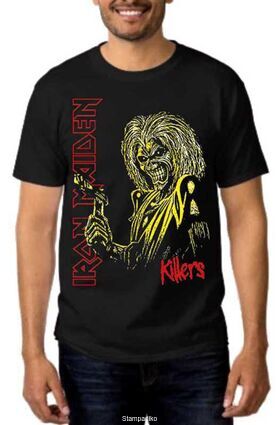 Heavy metal t-shirt με στάμπα Iron Maiden Killers