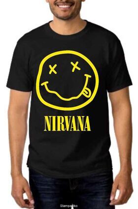 Rock t-shirt Nirvana Smiley Face