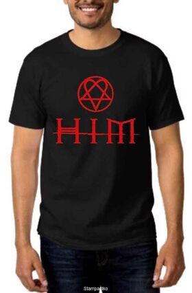 Rock t-shirt με στάμπα Him