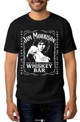 Rock t-shirt Jim Morrison The Doors Show Me Next Whiskey Bar