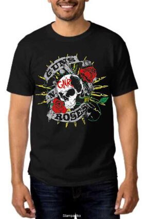 Rock t-shirt με στάμπα Guns N Roses