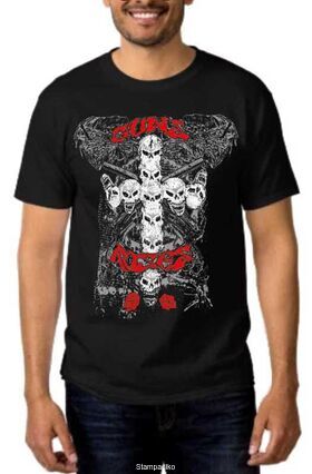 Rock t-shirt Black με στάμπα Guns N' Roses