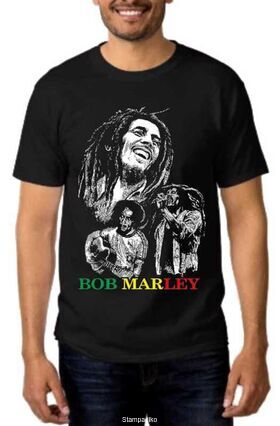 Reggae t-shirt με στάμπα Bob Marley Reggae Creator
