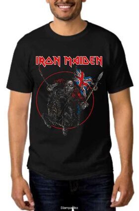 Heavy metal t-shirt με στάμπα Iron Maiden The Trooper