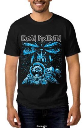 Heavy metal t-shirt με στάμπα Iron Maiden Final Frontier