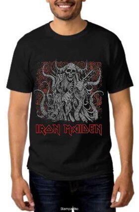 Heavy metal t-shirt με στάμπα Iron Maiden Eddie