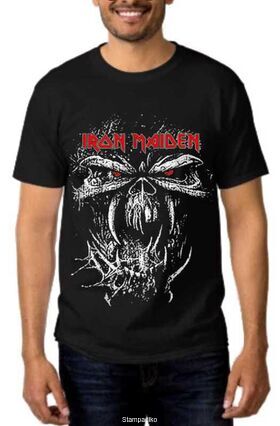 Heavy metal t-shirt με στάμπα Iron Maiden Final Frontier Eddie