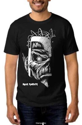 Heavy metal t-shirt με στάμπα Iron Maiden Somewhere in Time