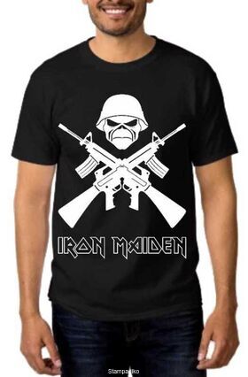 Heavy metal t-shirt με στάμπα Iron Maiden A Matter of Life