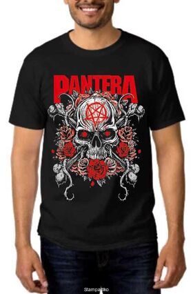 Rock t-shirt Pantera Skull