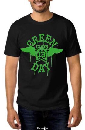 Rock t-shirt με στάμπα Green Day class of 13
