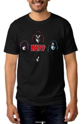 Rock t-shirt Kiss in my head