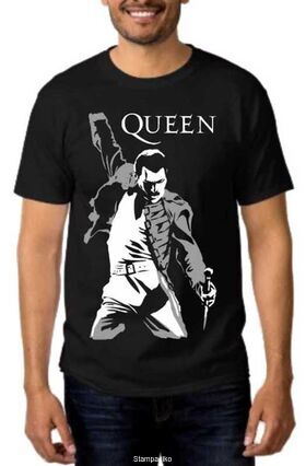 Rock t-shirt με στάμπα Queen Freddie Mercury