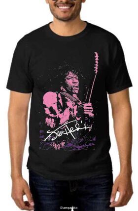 Rock t-shirt με στάμπα Jimi Hendrix