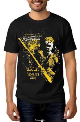 Rock t-shirt με στάμπα Jimi Hendrix Axis Bold As Love T-Shirt