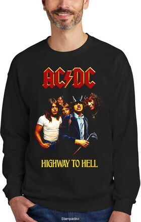Φούτερ με στάμπα AC/DC Hard Rock - Highway To Hell Design