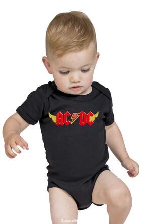 Παιδικό φορμάκι με στάμπα AC/DC
