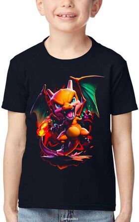 Παιδική Μπλούζα Charizard Pokemon "Battle Stance" 3D Artwork