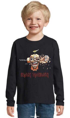 Παιδικό μπλουζάκι με στάμπα Iron Maiden Can I Play With Madness