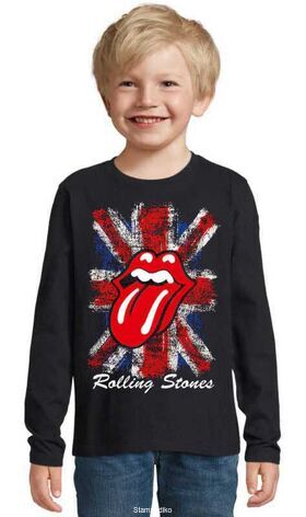 Παιδικό μπλουζάκι με στάμπα Rolling Stones UK Flag Tongue