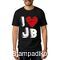 Rock t-shirt  I love Justin Bieber