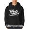 Μπλούζα φούτερ με κουκούλα με στάμπα Hip Hop Bong Da City