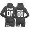 Μπλούζες φούτερ με κουκούλα Hoodies King and Queen Custom