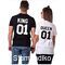 Μπλούζα T-shirt King and Queen(η τιμή είναι και για τα δύο μπλουζάκια)
