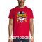 Rock t-shirt Red με στάμπα Guns N' Roses Skull License