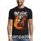 Rock t-shirt με στάμπα AC/DC Men's Thunderstruck Guitar T-Shirt Black
