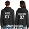 Μπλούζες φούτερ με κουκούλα Hoodies King 07 and Queen 07