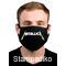 Υφασμάτινη μάσκα προσώπου Metallica  με 100% βαμβάκι , πολλαπλών χρήσεων με διπλό ύφασμα σε μαύρο χρώμα.