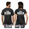 Μπλουζάκια με στάμπα The King His Queen,The king his queen (η τιμή είναι και για τα δυο μπλουζάκια)