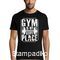 Μπλούζα t-shirt με στάμπα Gym is my happy place