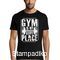 Μπλούζα t-shirt με στάμπα Gym is my happy place