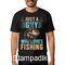 Μπλούζα με στάμπα ψαρέματος Just a Guy Who Loves Fishing T-Shirt for Fishermen Gift