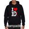 Μπλούζα Φούτερ με κουκούλα I Love One Direction