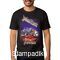 Heavy metal t-shirt Black με στάμπα Judas Priest Painkiller Textile Flag