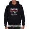 Μπλούζα Φούτερ με κουκούλα British Flag Queen Band Members Rock And Roll