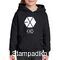 Φούτερ μπλούζα με κουκούλα με στάμπα Xkpopfans Kpop EXO Hoodie