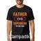 Mπλούζα με στάμπα Father is the real superhero to his son T-shirt