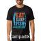 Μπλούζα με στάμπα ψαρέματος Eat Sleep Fish Repeat Shirt