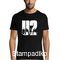 Rock t-shirt Black με στάμπα Great Creative U2 Rock Band Men Tshirt