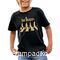 Παιδικό μπλουζάκι με στάμπα The beatles Abbey Road silhouette Gold