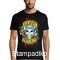 Rock t-shirt Black με στάμπα Guns N' Roses Skull