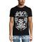 Heavy metal t-shirt με στάμπα Slayer Skull & Bones Revised Black