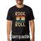 Μπλούζα t-shirt με στάμπα Rock and roll music vintages tshirt design