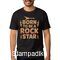 Μπλούζα t-shirt με στάμπα Born to be a rock star music tshirt