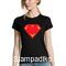 Γυναικείο μπλουζάκι με στάμπα Super Heart Superman T-shirt
