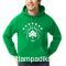 Μπλούζα φούτερ Green με στάμπα του Παναθηναικού με 7 αστέρια EuroLeague Champions Berlin 2024